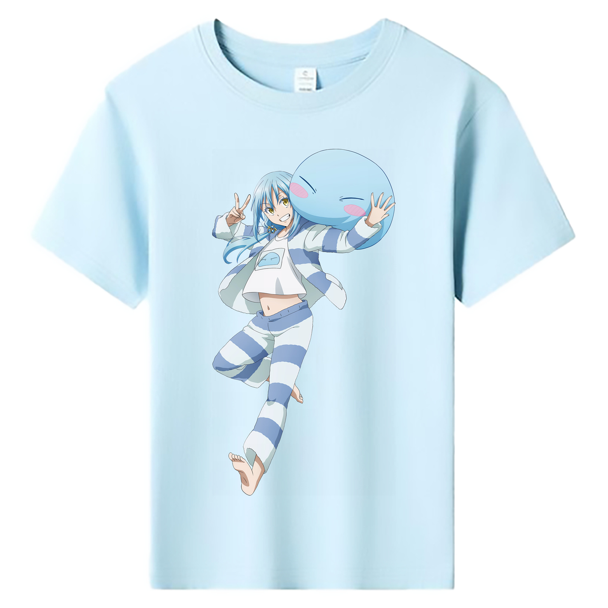 （画像用） 転スラ Regarding Reincarnated to Slime 綿100％キッズTシャツ（フロントプリント）